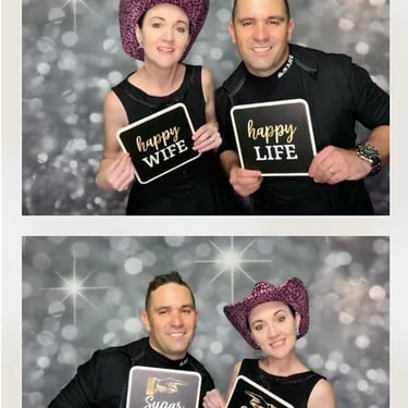 Photo Booth photo strips from a Wedding Celebration in Pimpama, Gold Coast - party hire by SweetAz Co.