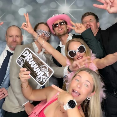 Photo Booth lighting up the VIP vib at an wedding Party in Coomera, Gold Coast - party hire by SweetAz Co.