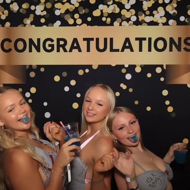 Mirror Photo Booth perfect for a Y12 Graduation party in Rabybay, Redlands - party hire by SweetAz Co.