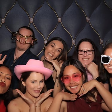 Photo Booth snapping up fun times during a Year12 Event in Loganholme, Logan - party hire by SweetAz Co.