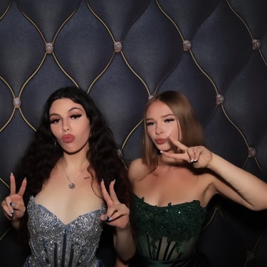 Photo Booth creating memories at a Year12 Formal in Loganholme, Logan - party hire by SweetAz Co.