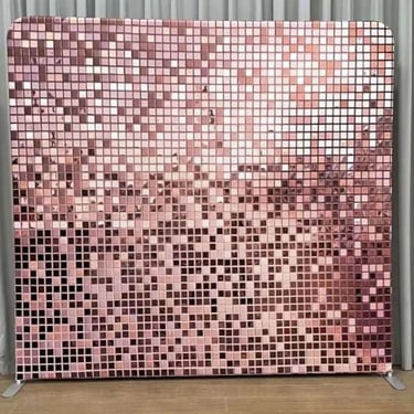 Pink Shimmer Photo Backdrop available as an epic photo wall in Redlands, Queensland - party hire by SweetAz Co.