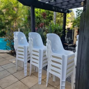Plastic Chair delivered for a Birthday Party in Wakerley, Brisbane - party hire by SweetAz Co.