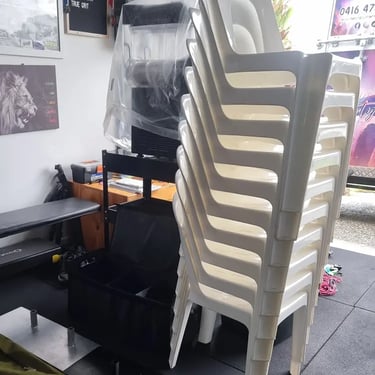 Plastic Chair spotted at a Business Function in Carina, Brisbane - party hire by SweetAz Co.