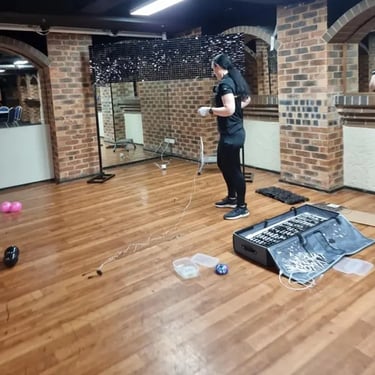 Shimmer Wall hire for a 30th Birthday in Acaciaridge, Brisbane - party hire by SweetAz Co.