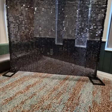 Shimmer Wall Black 21St celebration in Richlands, Brisbane - party hire by SweetAz Co.