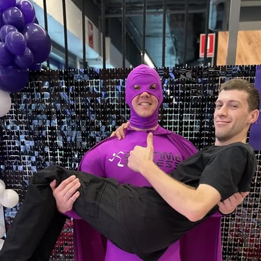 Shimmer Wall Black Opening celebration in Chermside, Brisbane - party hire by SweetAz Co.