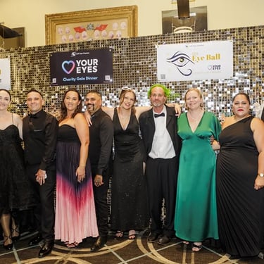 Shimmer Wall setup at a Charity Event in Tingalpa, Brisbane - party hire by SweetAz Co.