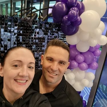 Shimmer Wall captured during a Corporate Event in Chermside, Brisbane - party hire by SweetAz Co.