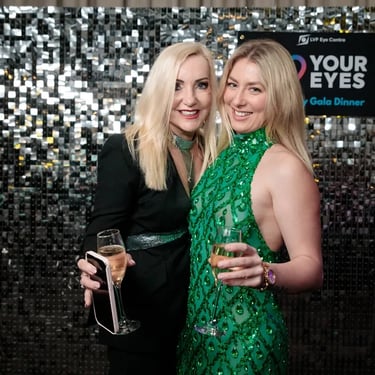 Silver Shimmer Wall spotted at a Fundraising Function in Capalaba, Redlands - party hire by SweetAz Co.