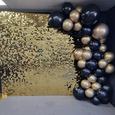 Shimmer Wall featured at a Grand Opening in Southport, Gold Coast - party hire by SweetAz Co.