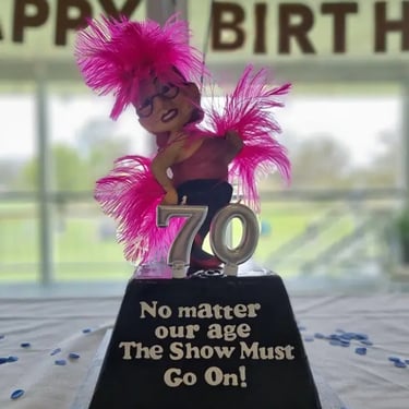 Silver Shimmer Wall setting the vibe for a Milestone Birthday in Wynnum, Brisbane - party hire by SweetAz Co.