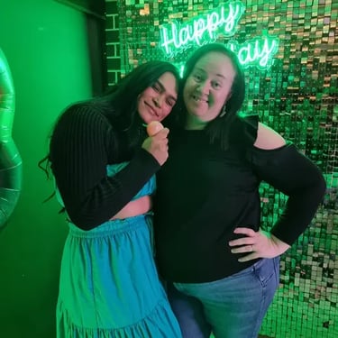 Shimmer Wall in the colour of Rosegold for a Birthday in Shailerpark, Logan - party hire by SweetAz Co.