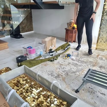 Shimmer Wall hire for a Sixteen Birthday in Annerley, Brisbane - party hire by SweetAz Co.