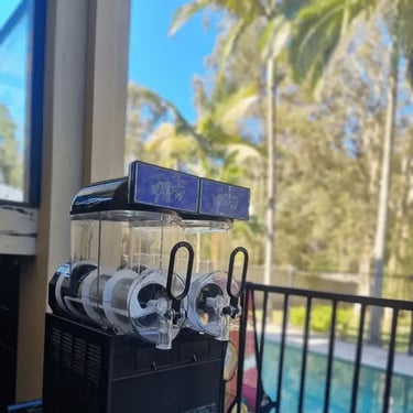 Slushie Machine featured at a 18th Birthday in Wakerley, Brisbane - party hire by SweetAz Co.