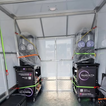 Slushie Machine enroute to a 40th Event in Alexandrahills, Redlands - party hire by SweetAz Co.