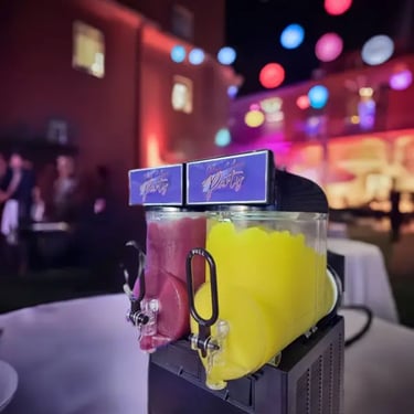 Slushie Machine setup for a Charity Event in Capalaba, Redlands - party hire by SweetAz Co.