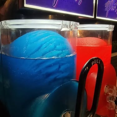 Slushie Machine bringing chill vibes to an Eighteen Birthday in Redlandbay, Redlands - party hire by SweetAz Co.