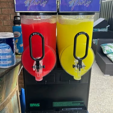 Slushie Machine chilled and ready with Frozen Goodness in Capalaba, Redlands - party hire by SweetAz Co.