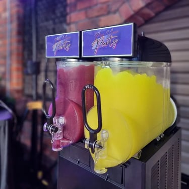 Slushie Machine setup for a Fundraising Event in Capalaba, Redlands - party hire by SweetAz Co.
