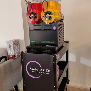 Slushie Machine vibes ready for chilling before a Hens Event in Thornlands, Redlands - party hire by SweetAz Co.