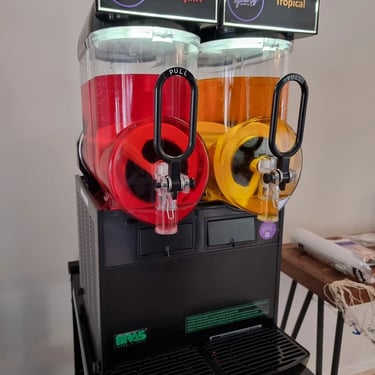 Slushie Machine setup for a pre nuptual celebration at a Hens Party in Thornlands, Redlands - party hire by SweetAz Co.