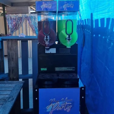 Slushie Machine coolness for a Kids Birthday in Cleveland, Redlands - party hire by SweetAz Co.