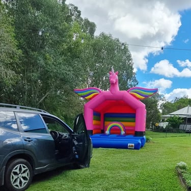 Sweetaz Car having experiences together at a 70th Birthday in Cornubia, Logan - party hire by SweetAz Co.