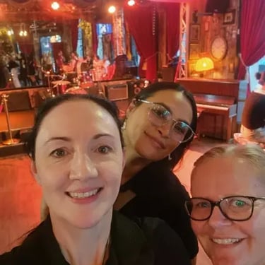 SweetAz friends for their first time at Chattahoochee Joes in Fortitude Valley for line dancing.