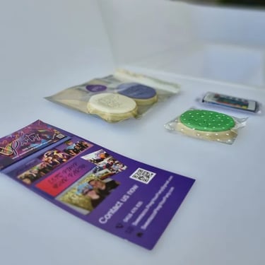 Sweetaz Crew thank you cookies for the host of a Christmas Party in Ormiston, Redlands - party hire by SweetAz Co.