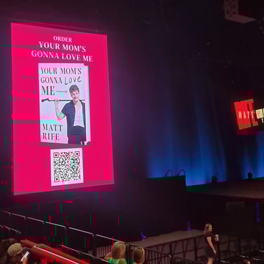 Sweetaz Crew having time out at a Comedy Concert in Boondall, Brisbane - party hire by SweetAz Co.