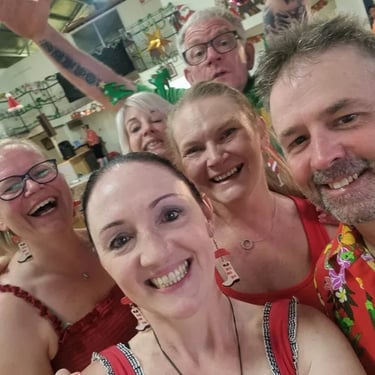 Sweetaz Crew boot scooting at a Dance Social in Crestmead, Logan - party hire by SweetAz Co.