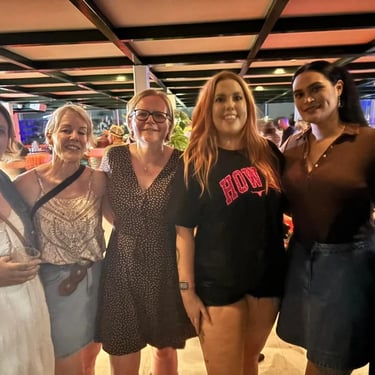 Sweetaz Crew time with friends for Dancing Event Cruise in Newfarm, Brisbane - party hire by SweetAz Co.