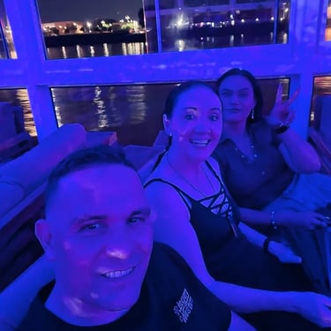 Sweetaz Crew taking time off their feet with Line Dancing Friends in Newfarm, Brisbane - party hire by SweetAz Co.