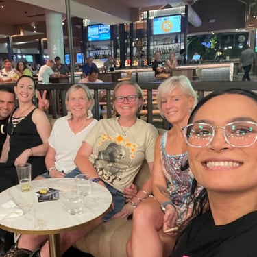 Sweetaz Crew taking a break at a Free Dancing event in Greenbank, Logan - party hire by SweetAz Co.