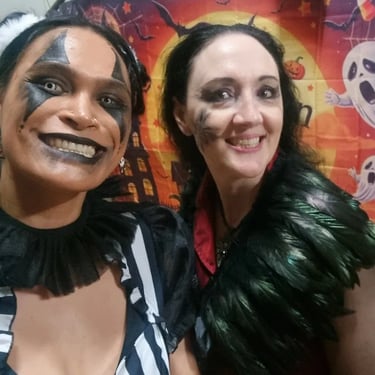 Sweetaz Crew friend or ghoul friend at a Halloween Linedance in Crestmead, Logan - party hire by SweetAz Co.