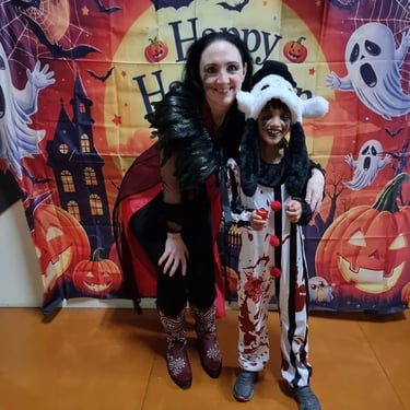 Sweetaz Crew spending time with friends and family at a Halloween Social in Crestmead, Logan - party hire by SweetAz Co.