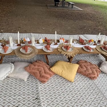 Sweetaz Crew making memories with friends at a Hens Gathering in Newfarm, Brisbane - party hire by SweetAz Co.