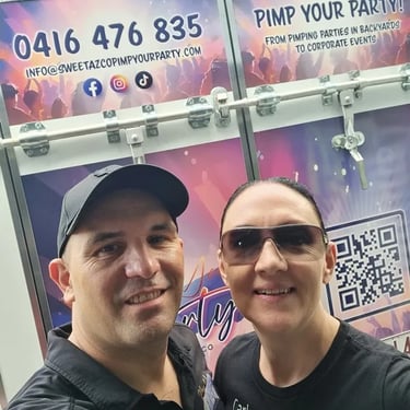 Sweetaz Crew set to Kick Off a big day of celebrating in Redlandbay, Redlands - party hire by SweetAz Co.