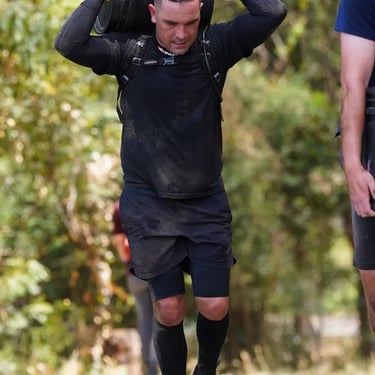 Kahn from Sweetaz Crew spotted at the Spartan Race from Victoriapoint, Redlands - party hire by SweetAz Co.