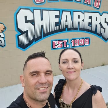 Sweetaz Crew outside club on arrival at the Volunteer Night celebration in Ormeau, Goldcoast - party hire by SweetAz Co.