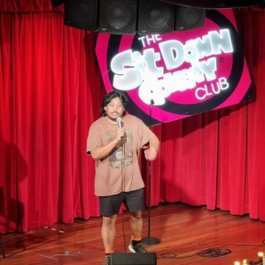 Sweetaz Crew relaxing with friends at a Xmas Function in Paddington, Brisbane - party hire by SweetAz Co.