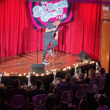 Sweetaz Crew relaxing with friends at a Xmas Party in Paddington, Brisbane - party hire by SweetAz Co.