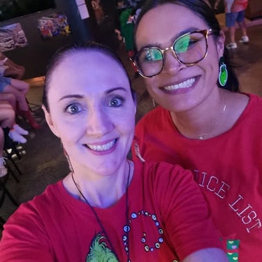 Sweetaz Crew making memories with friends at a Xmas Party event in Southport, Gold Coast - party hire by SweetAz Co.