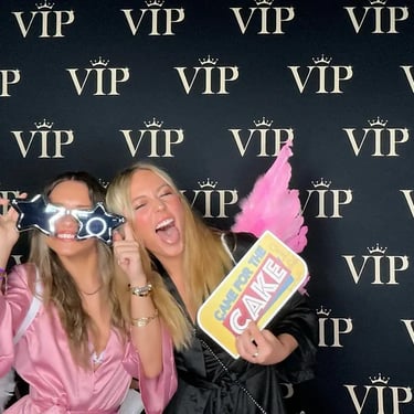 They came for the cake, VIP digital photo booth for Josiah's birthday in Brisbane.