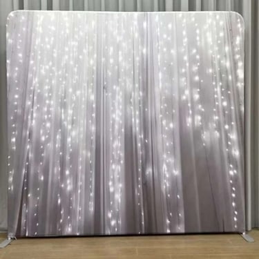 White Lights Photo Backdrop available as an epic photo wall in Redlands, Queensland - party hire by SweetAz Co.