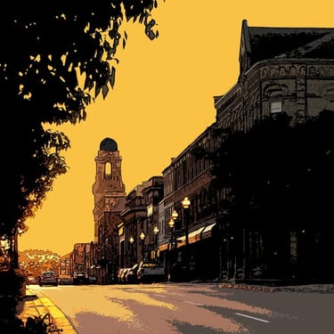 Sunset on Dalhousie St 7801