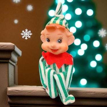 Vintage Elf shelf sitter decor