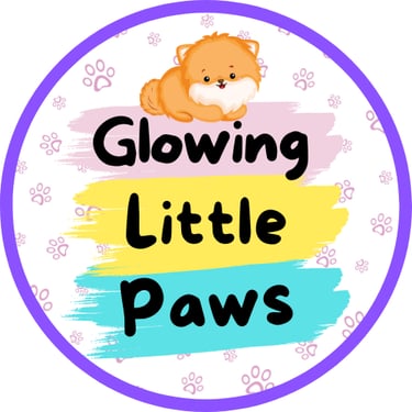 Glowing Little Paws logo little puppy