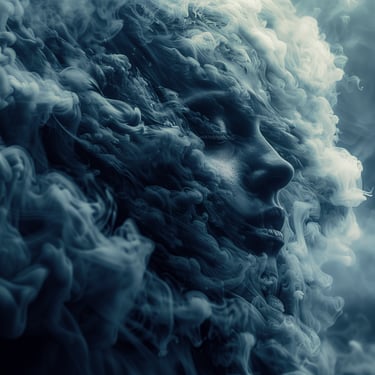 Recreación artística de la transmutación de energía a través del cuerpo. La terapia del alma.